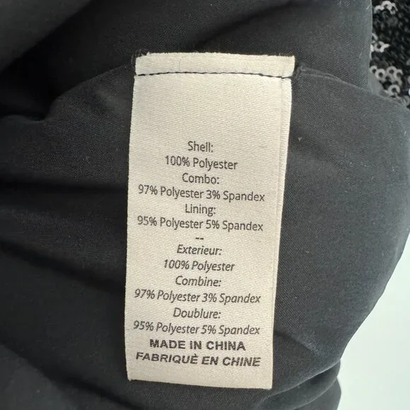 Cinq A Sept Giles Sequin Jogger Pants in Black NWOT, Size M